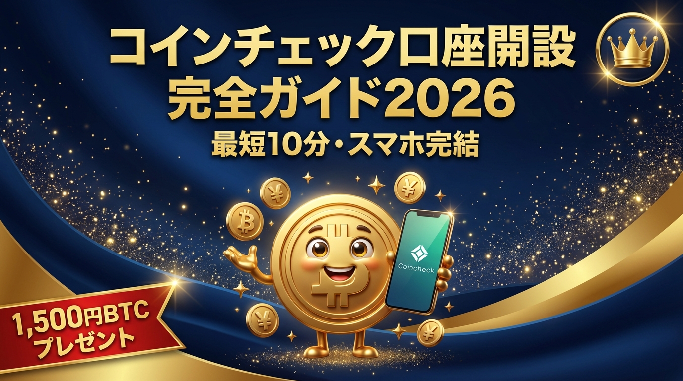 コインチェック口座開設 完全ガイド2026 ヒーロー画像