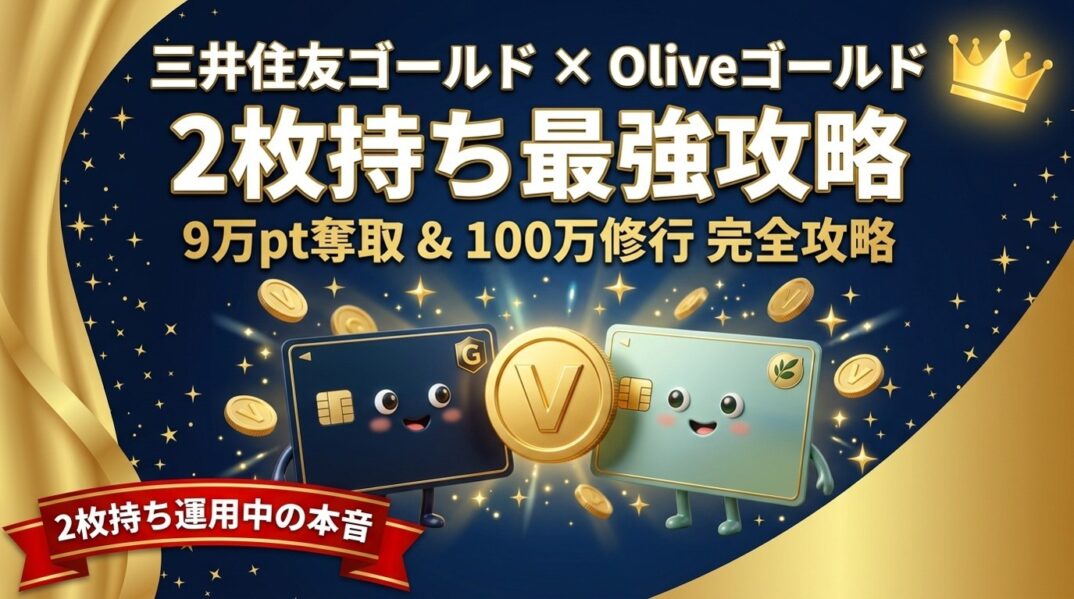 三井住友ゴールド×Oliveゴールド2枚持ち最強攻略