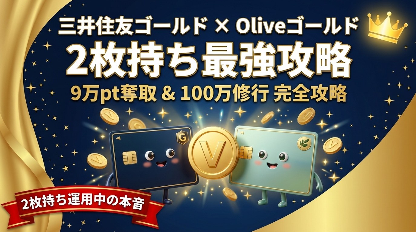 三井住友ゴールド×Oliveゴールド2枚持ち最強攻略