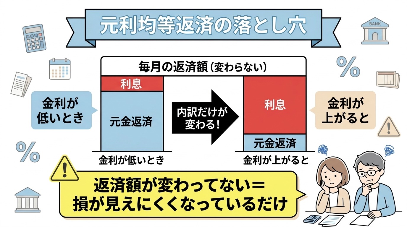 元利均等返済の落とし穴